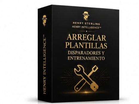 Arreglar plantillas, disparadores y entrenamiento